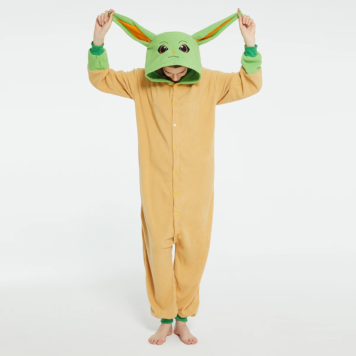Baby Clothing - 大人ヨーダベビーグロッグ Onesies ハロウィンコスチュームユニセックス漫画コスプレジャンプスーツワンピースアニメクリスマスパジャマホームウェア