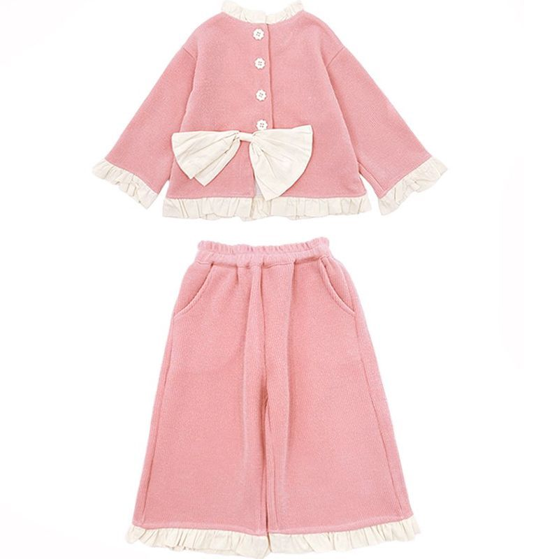 Baby Clothing Jumper - 子供用可愛い新作カジュアル服コートセットおしゃれベビー2025ワイドレッグパンツツーピースジャンパーガールズジャケット