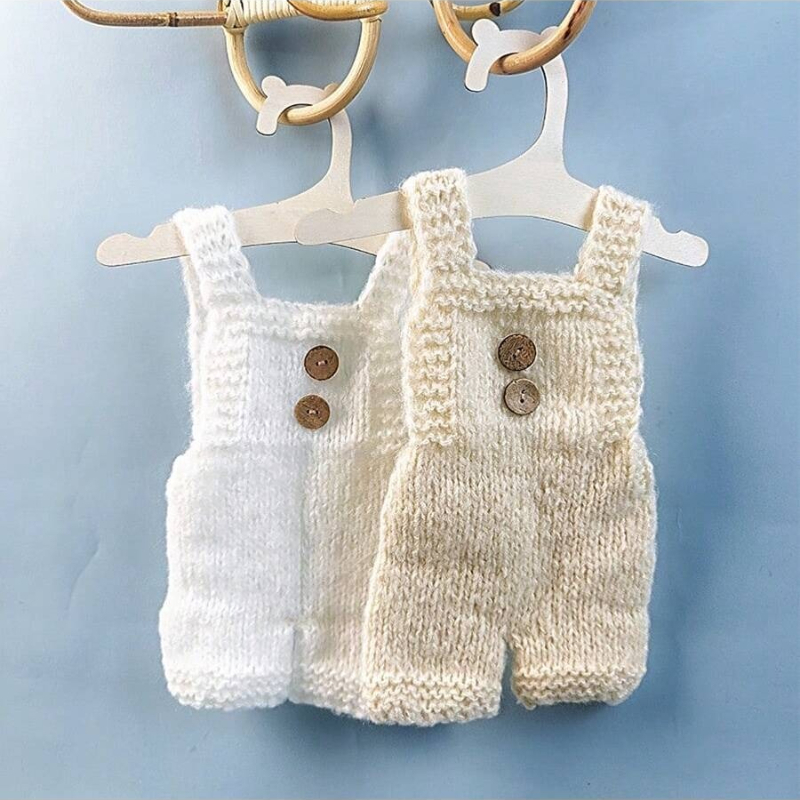 Baby Clothing Gifts - 新生児写真撮影小道具ソフトモヘアニットロンパースショーツセット赤ちゃん男の子女の子写真撮影衣装スタジオ幼児服ギフト