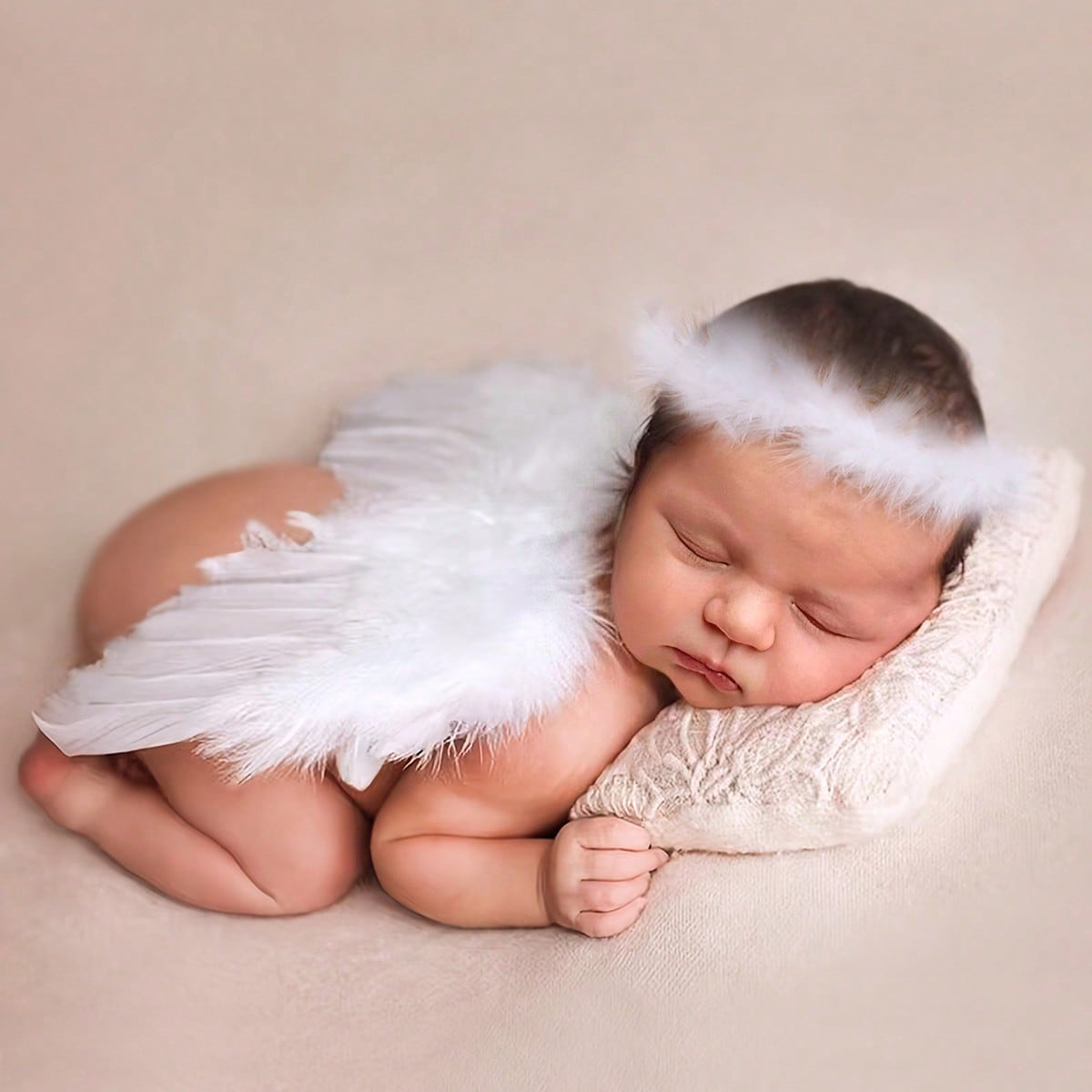 Baby Clothing Gifts - 新しい手作りフラワーヘッドバンド天使の羽の翼ベビー写真小道具ベビーファッションスーツ誕生日パーティードレスギフト