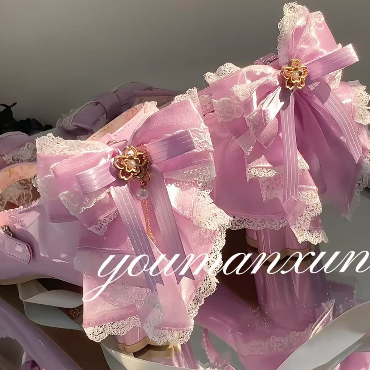 Baby Clothing Sizes - LEOSOXS ちょう結びレースプリンセスロリータハイヒール 2026 夏新メアリージェーンズ妖精スタイルコスプレドレスシューズ美しい女の子の靴