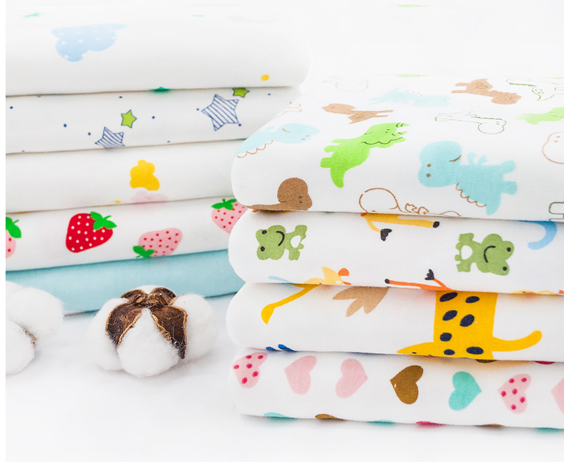 Baby Clothing Sewing - プリント綿ニット生地伸縮性のある漫画ジャージー布 DIY 縫製室内装飾ベビー服ティッシュ 50*190 センチメートル