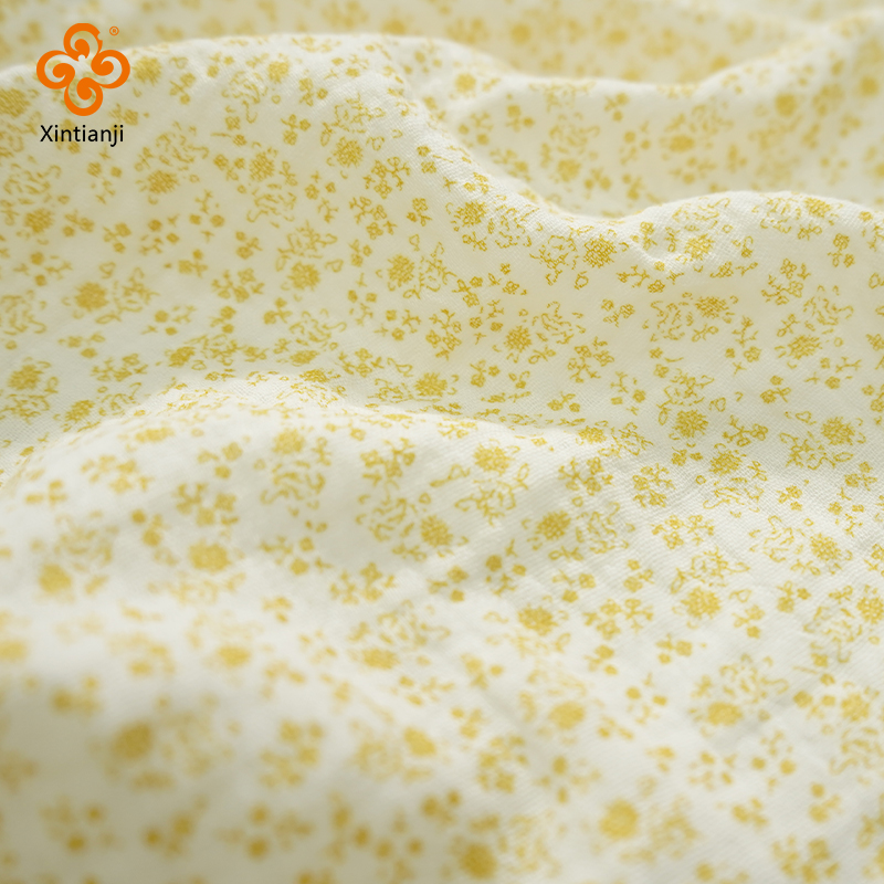 Baby Clothing Yellow - 135 × 50 センチメートルダブルクレープガーゼ生地綿 100% ソフトベビー生地