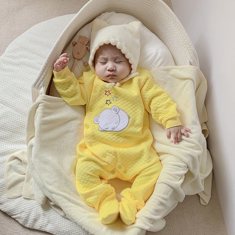 ベビーコットンロンパース服新生児長袖ユニセックスワンピースパ - Baby Clothing Gender Neutral のレビューと価格