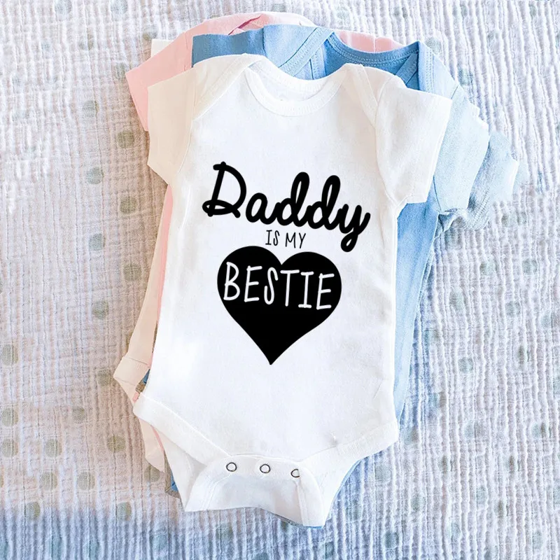 パパは私の親友かわいい赤ちゃん男の子女の子服半袖ベビーカバー - Baby Clothing Gender Neutral のレビューと価格