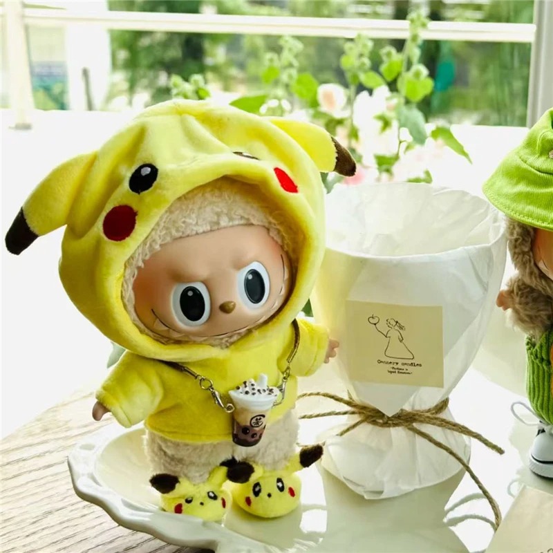 15～17cmのラビュブドール用、漫画風のかわいいピカチュウ - Baby Clothing のレビューと価格