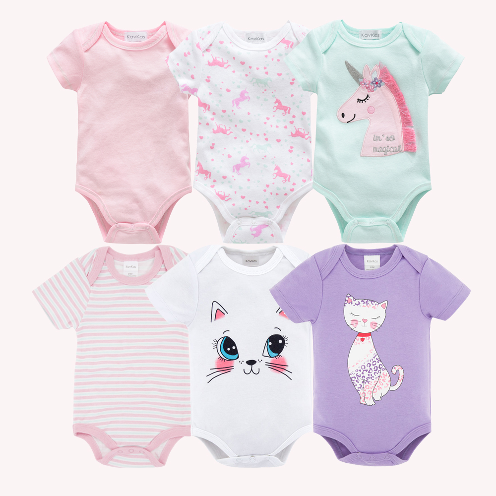 Kavkas 女の赤ちゃんボディスーツ 6/3 ピース/ロッ - Baby Clothing Outlet のレビューと価格