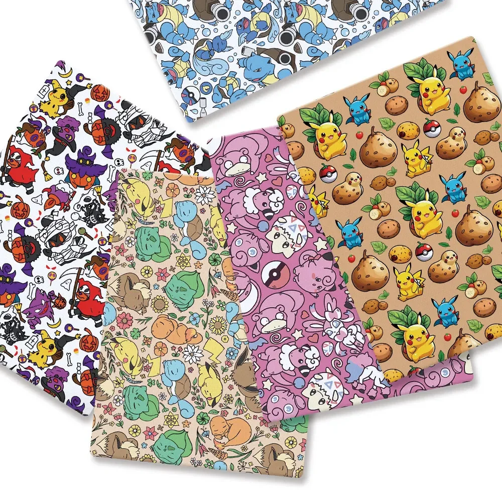 ポケモン漫画生地 140*50 センチメートル手作り縫製パッ - Baby Clothing Sewing のレビューと価格