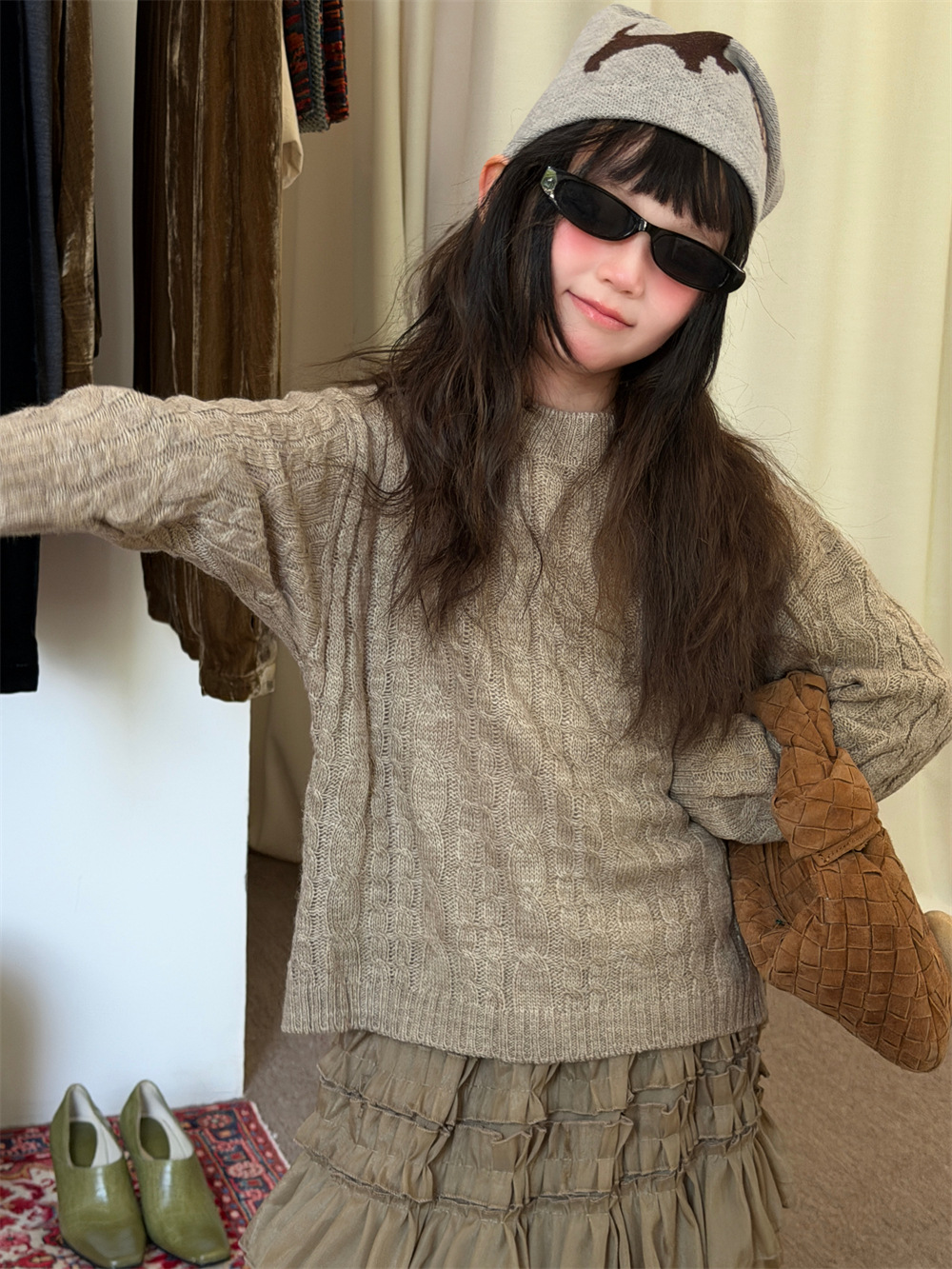 女の子用セーター 2026年秋冬新作 子供服 韓国スタイル  - Baby Clothing Jumper のレビューと価格