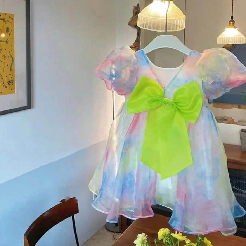 2025年夏 女の子用ドレス 子供服 ベビー キッズ 可愛い - Baby Clothing Yellow のレビューと価格