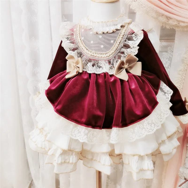 女の子のためのスペイン語のイブニングドレス,ヴィンテージのピ - Baby Clothing Gifts のレビューと価格