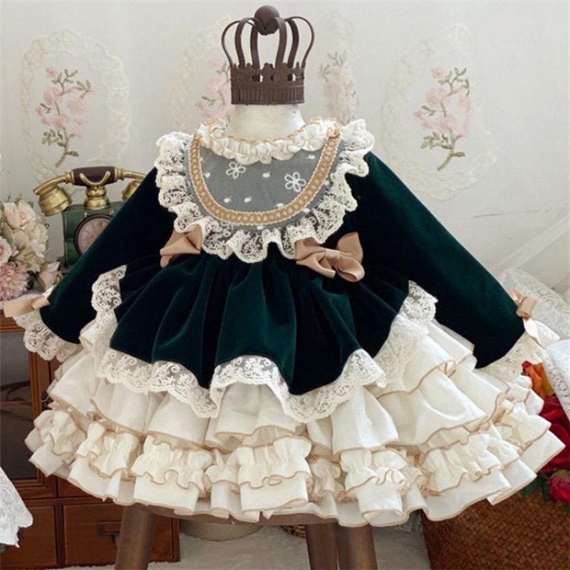 女の子のためのスペイン語のイブニングドレス,ヴィンテージのピ - Baby Clothing Gifts のレビューと価格
