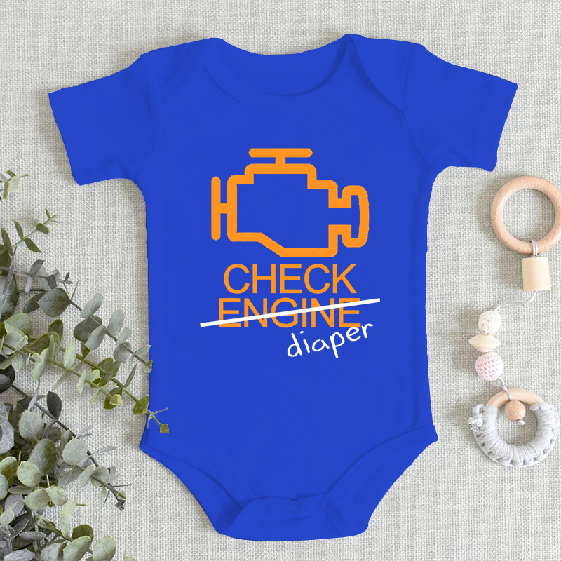 面白いチェック柄おむつレターデザイン肌に優しいベビー男の子女 - Baby Clothing Gender Neutral のレビューと価格