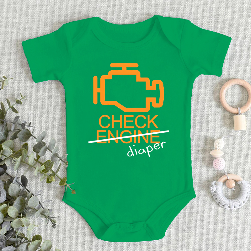 面白いチェック柄おむつレターデザイン肌に優しいベビー男の子女 - Baby Clothing Gender Neutral のレビューと価格