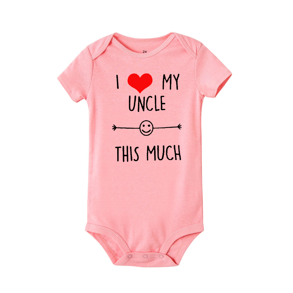 私は叔父を愛していますこのほど新生児ロンパース幼児女の子男の - Baby Clothing Gender Neutral のレビューと価格