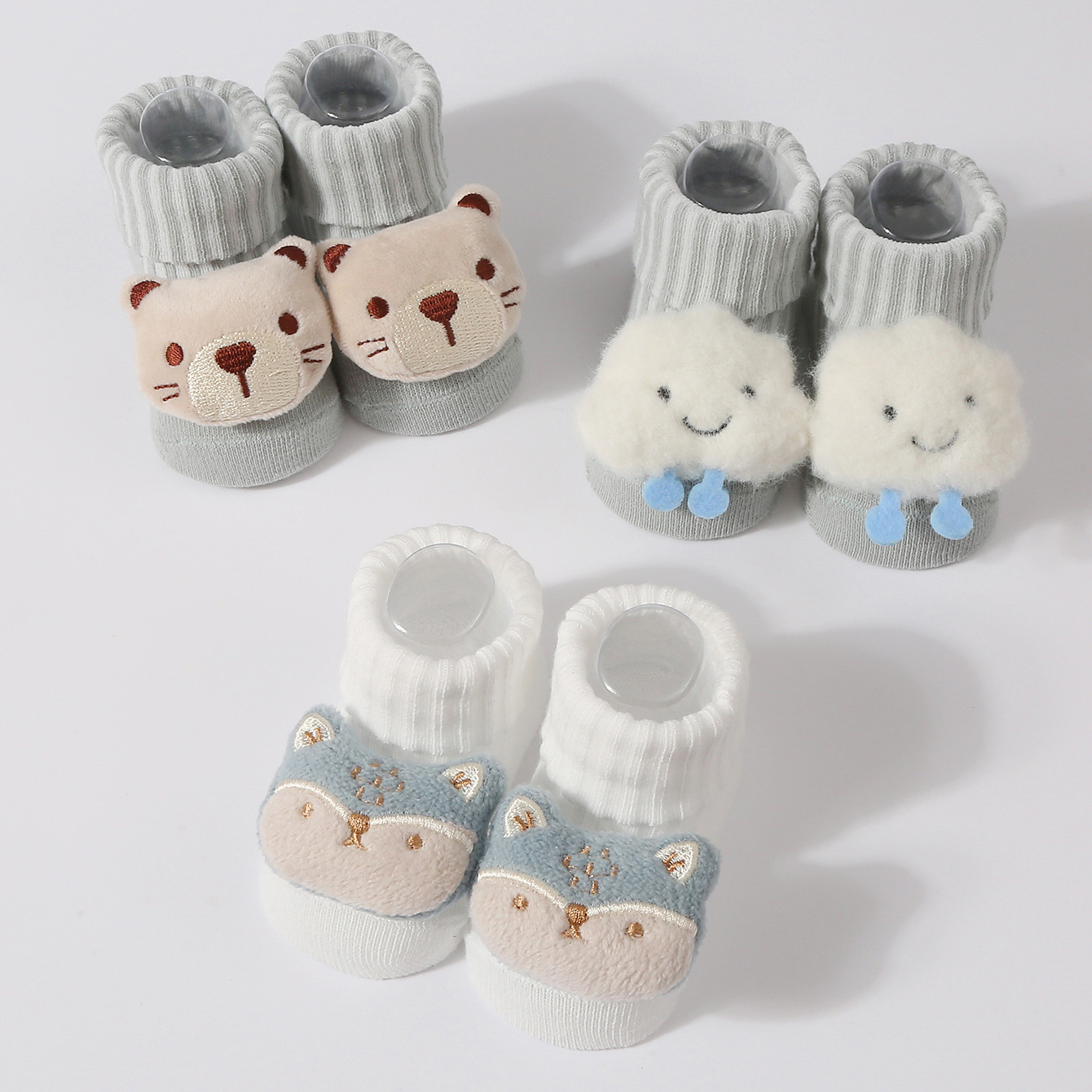 3 ペア/セットベビーソックスガールズボーイズ新生児アクセサ - Baby Clothing Outlet のレビューと価格