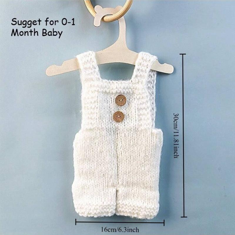 新生児写真撮影小道具ソフトモヘアニットロンパースショーツセッ - Baby Clothing Gifts のレビューと価格