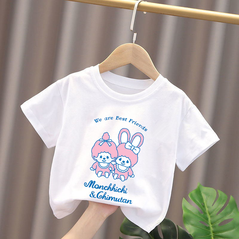 モンチッチキッズ Tシャツアニメフィギュア少年少女トップス  - Baby Clothing Accessories のレビューと価格