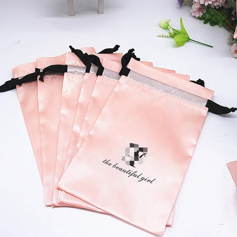 ピンクのシルクサテンバッグ20個,ヘアエクステンション/ウィ - Baby Clothing Gifts のレビューと価格