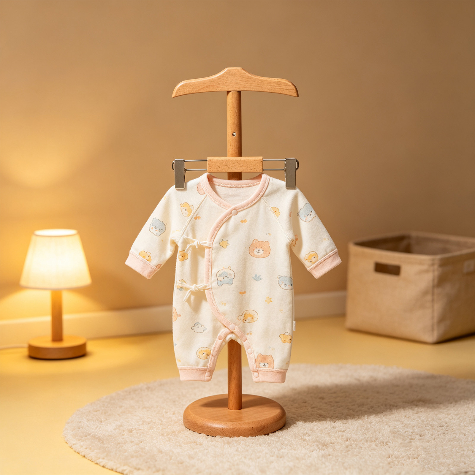 高さ調節可能なベビー服ディスプレイスタンド 木製キッズ衣類ラ - Baby Clothing のレビューと価格