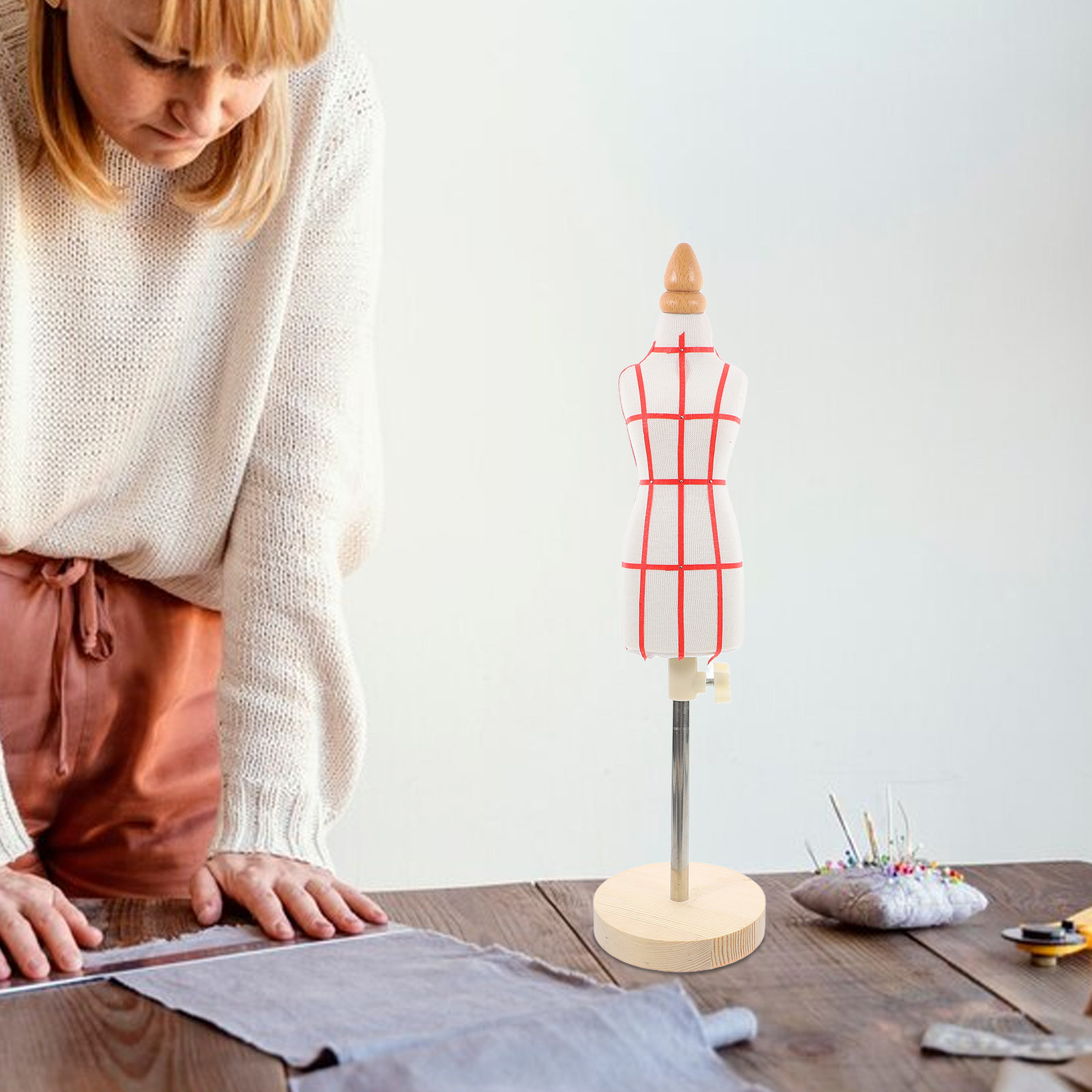 ミニテーラーダミー 1/4スケール ベージュパインウッドベー - Baby Clothing Sewing のレビューと価格