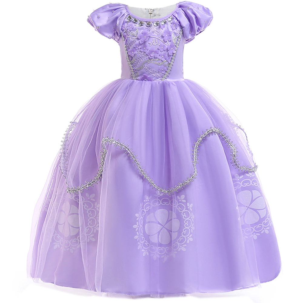 夏ソフィー女の子ドレス子供の日のパフォーマンス誕生日プリンセ - Baby Clothing Sizes のレビューと価格
