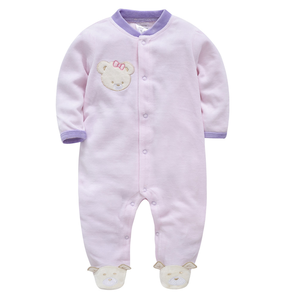 Kavkas 女の赤ちゃん服長袖綿冬暖かいロンパースクマ固体 - Baby Clothing Gender Neutral のレビューと価格