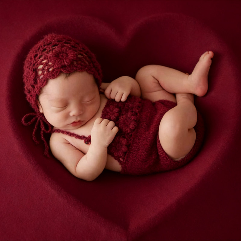 2026年新生児用モヘアロンパース写真撮影用小道具、ベビー手 - Baby Clothing Accessories のレビューと価格