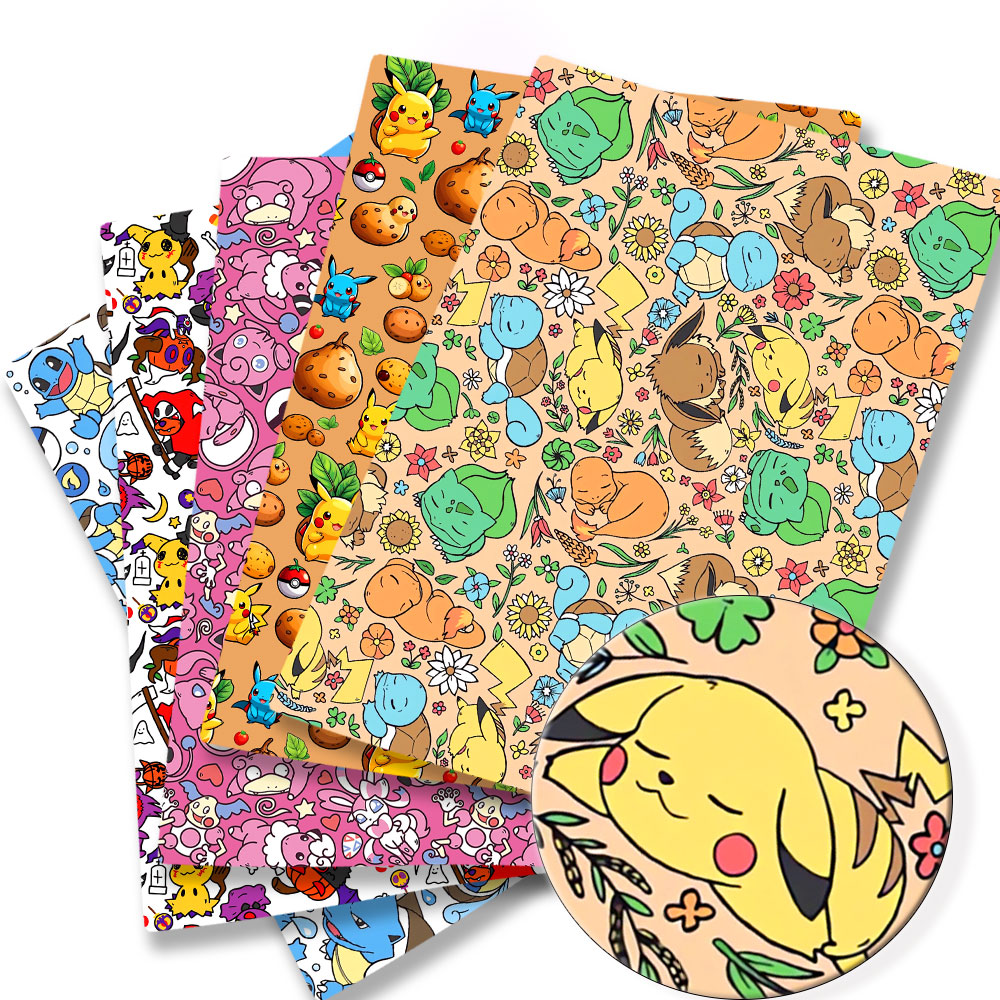 子供のためのポケモン漫画プリント生地,手作りの縫製,パッチワ - Baby Clothing Sewing のレビューと価格