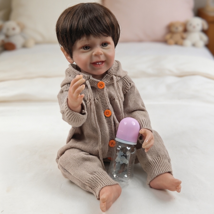 55cmのリアルな男の子のリボーンドール、リアルな身体のディ - Baby Clothing Gifts のレビューと価格